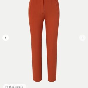 Veronica Beard Carnelian Stila Straight Leg Pants